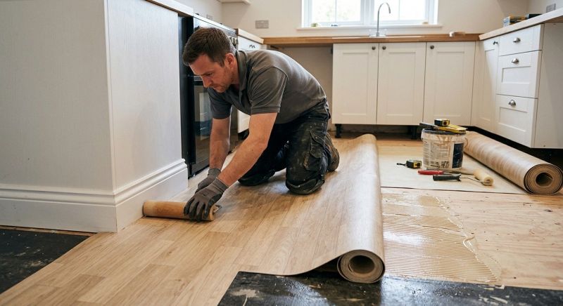 Sheet Linoleum Installation in Stillwater, MN